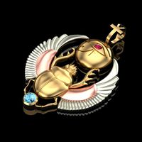Scarab pendant | 3D