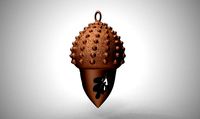Acorn Necklace | 3D