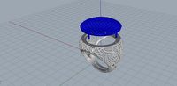 ANELLO PAVE E FILIGRANA | 3D