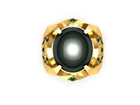 801 Korea Ruby Men ring | 3D