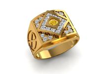 797 Diamond Men Ring X Men | 3D