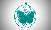 Butterfly Garden Necklace | 3D