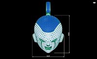 Frieza gold pendants NN083 | 3D