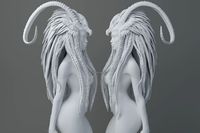 HD Horns headdress girl 006 | 3D