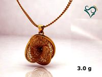 gold pendant wedding jewel printable jewellry | 3D