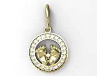Pendant Diamond child STL | 3D