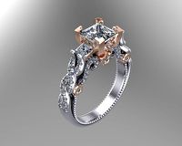 Diamond Princess Verragio rings  | 3D