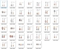 Collection- Bulk Earrings-0012-3dm with stones-40 Files | 3D