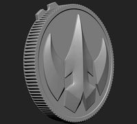 2 Power Ranger Legacy Lord DRAKKON Coin Set of 2 coins STL file | 3D
