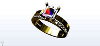 rimg dibble  gold diamonds fashion | 3D