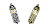 Mezuzah gold pendant 3d printable model jewish religion jewelry | 3D