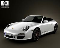 Porsche 911 Carrera GTS Cabriolet 2011 3D Model