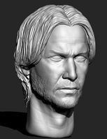 Keanu Reeves John Wick 3d headsulpt | 3D