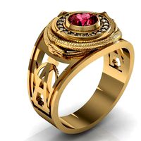 signet ring for men snakes    | 3D