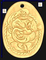 Pendant Funny seaman | 3D