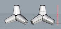 Tetrapod Nurb model | 3D
