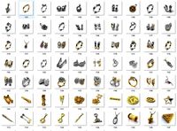 Collection- Bulk Earrings-0010-3dm with stones-126 Files | 3D
