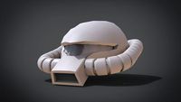Zaku Kai head | 3D