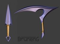 Akali rework weapons kunai and kama | 3D
