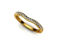 Band curved ring for RIng Halo 082 | 3D