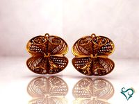 Gold earrings engagement Jewellry 3d printable  | 3D