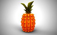 Geometric Pineapple Box | 3D