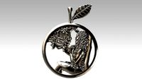 Zodiac Virgo and Apple | 3D