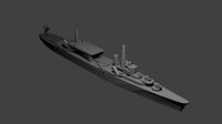 Japanese Chitose Class Seaplane Tender | 3D