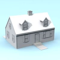 Cape Cod Style House | 3D