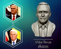 Mike Pence bust sculpture | 3D