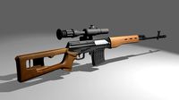 Dragunov sniper rifle