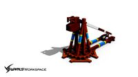 Middle Age Trebuchet 3D Model