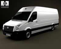 Volkswagen Crafter Extralong WB SHR 2011 3D Model
