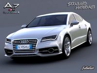 Audi A7 S7 Sportback 2012 3D Model