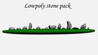 Lowpoly stone pack