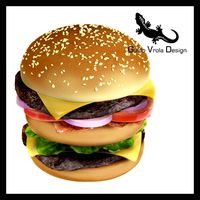 Bacon Cheeseburger 3D Model