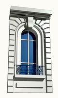 France Architecture Windows004 3D Model