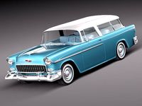 Chevrolet Bel Air Nomad 1955 3D Model