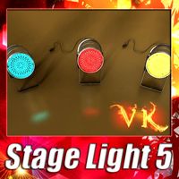 Spotlight Stage Light 05 3D Model