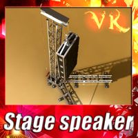 Stage Speaker Truss High Detail 3D Model