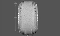 Car Tire- Toyo Proxes Stretched  | 3D