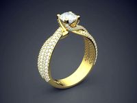 Ring With Diamonds Gjart A-345 | 3D