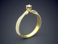 Ring With Diamonds Gjart A-347 | 3D