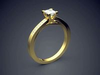 Ring With Diamonds Gjart A-373 | 3D
