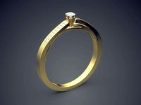 Ring With Diamonds Gjart A-377 | 3D