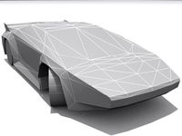 Vector W8 Twin Turbo Base 3D Model