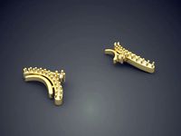 Arc Shaped Earrings P 1861 2 | 3D