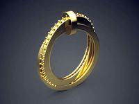 Engraved Ring VJR116 | 3D
