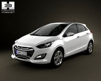Hyundai i30 Elantra Touring hatchback 2013 3D Model