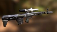 SVU sniper rifle with PSO-1